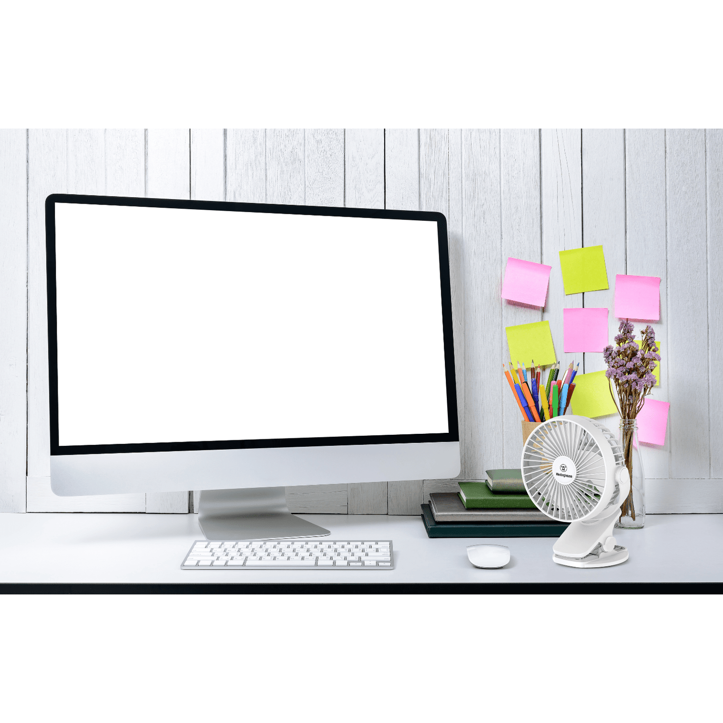 Westinghouse 2-in-1 Rechargeable Clip/Table Fan + Adaptor