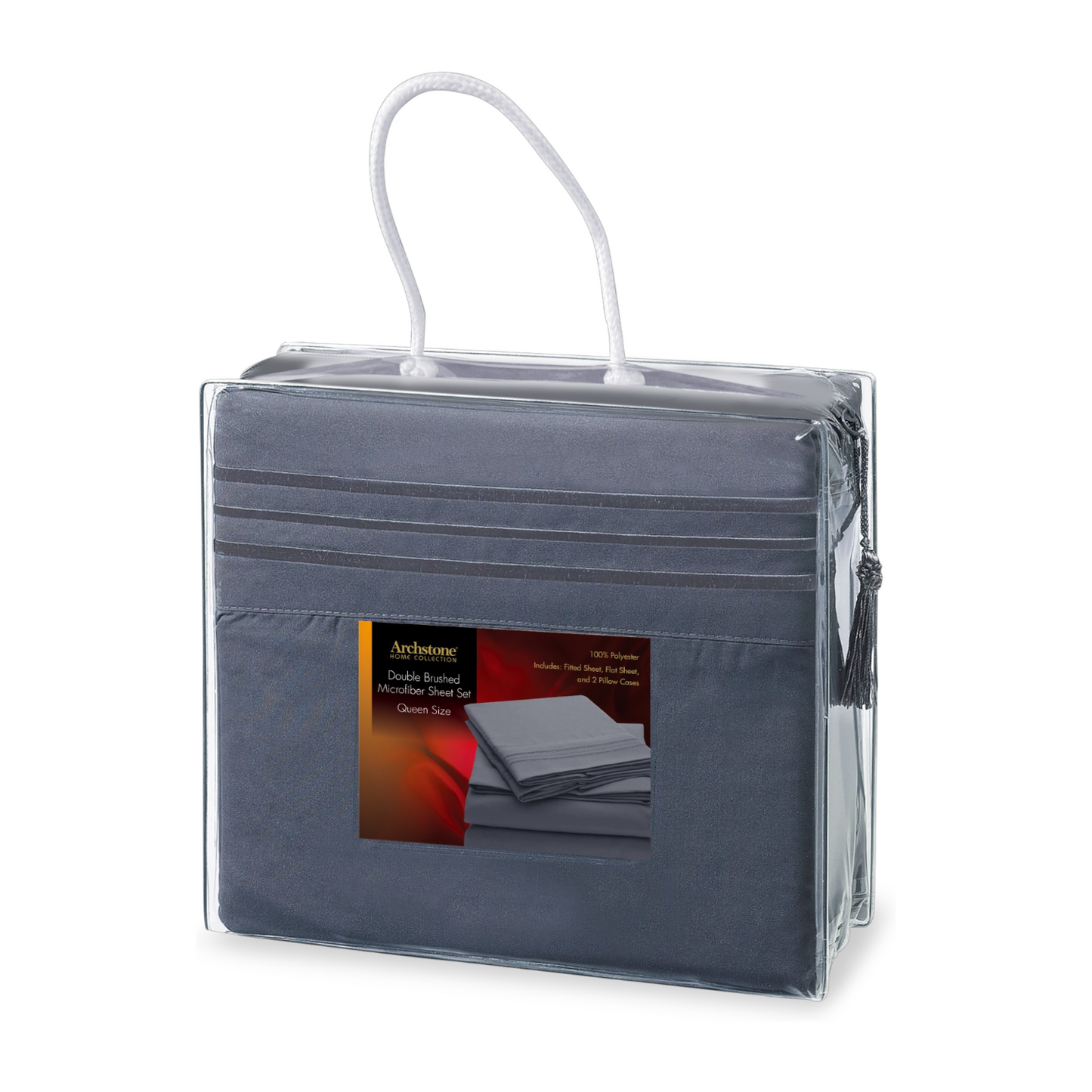 Archstone Queen Double Brushed Microfiber Sheet Set - Home Collection
