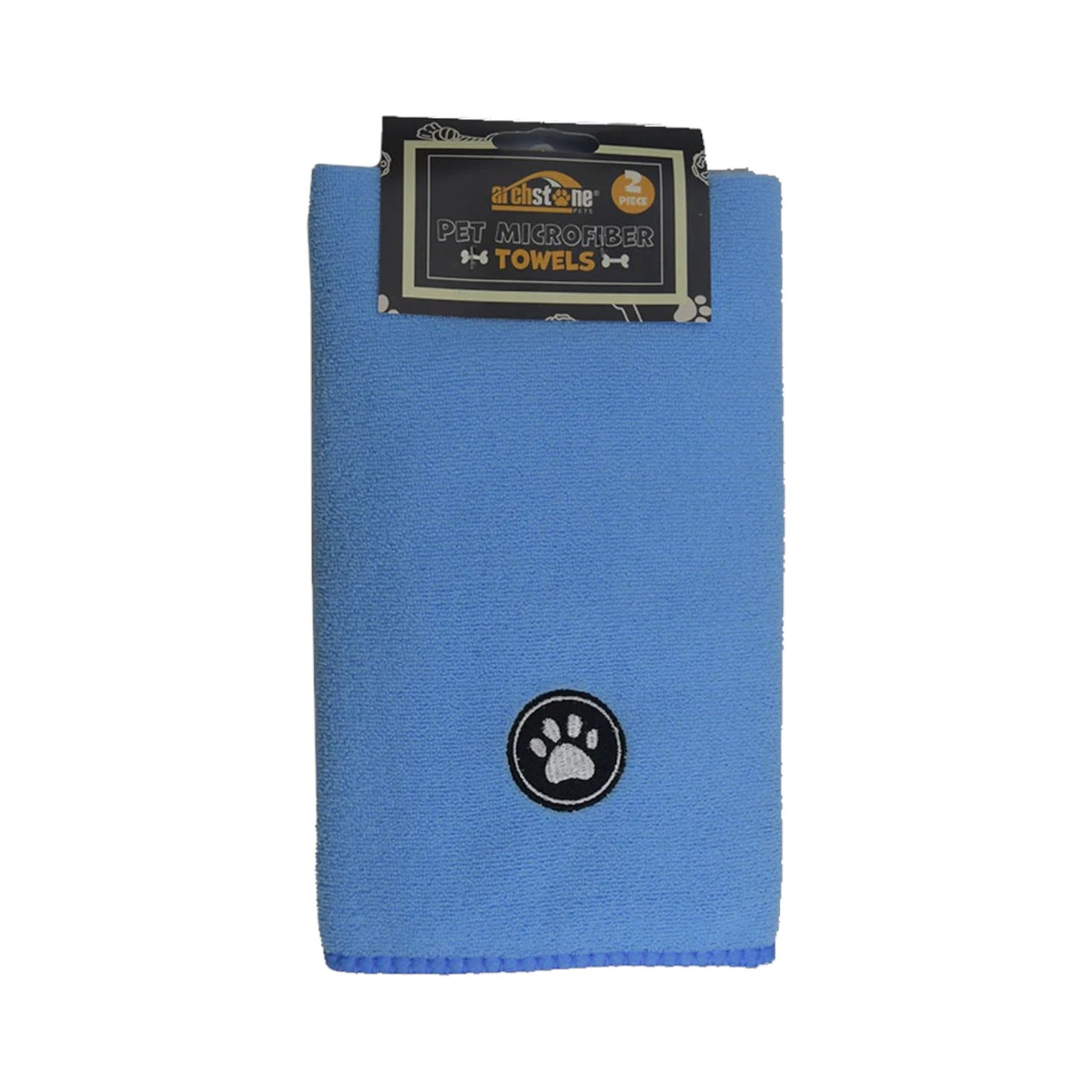 Archstone Pets 2-Piece Microfiber Towel Set - 20 x 30-Inches Size