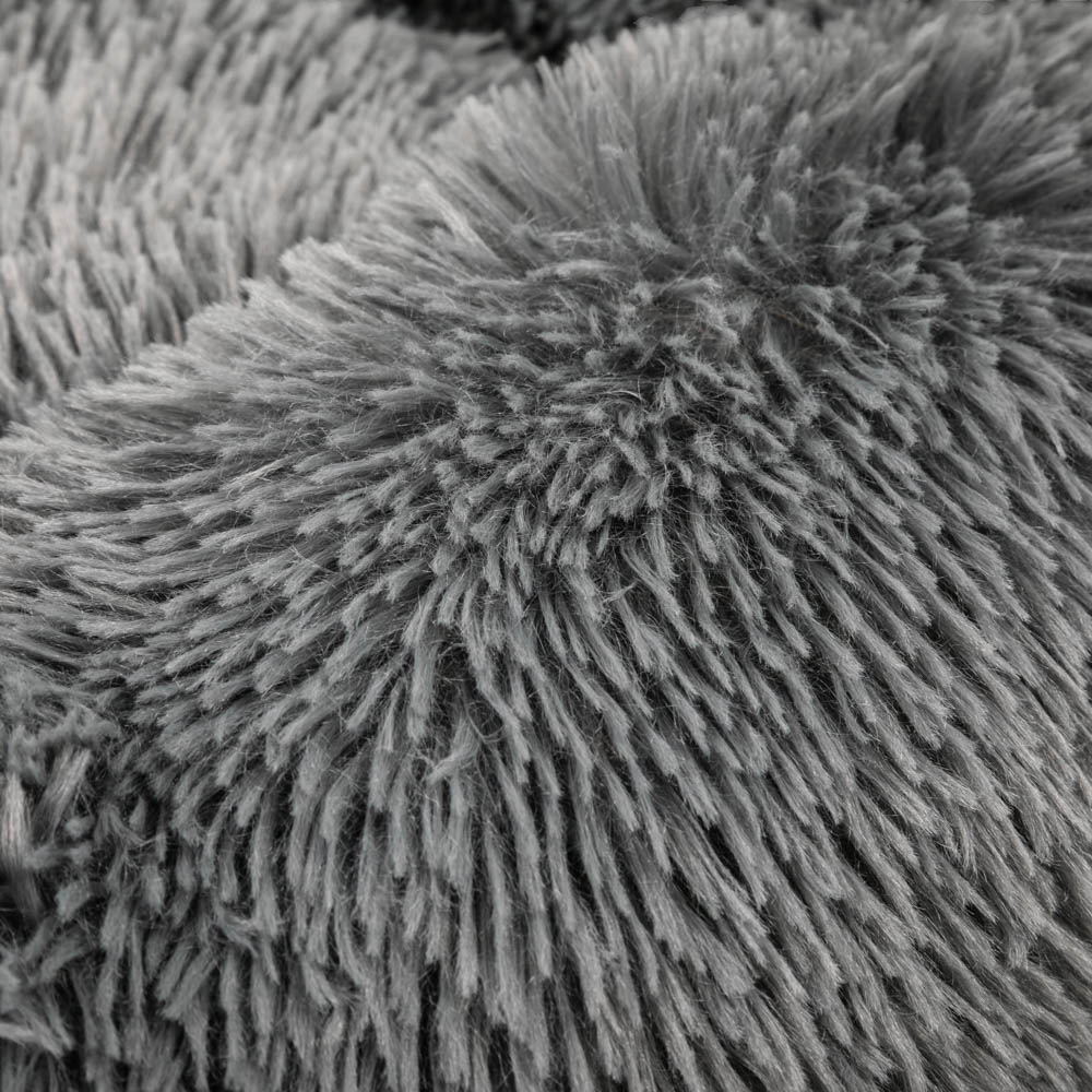 Archstone Pets Donut Bed - Gray, Raised Edges, S M L Sizes