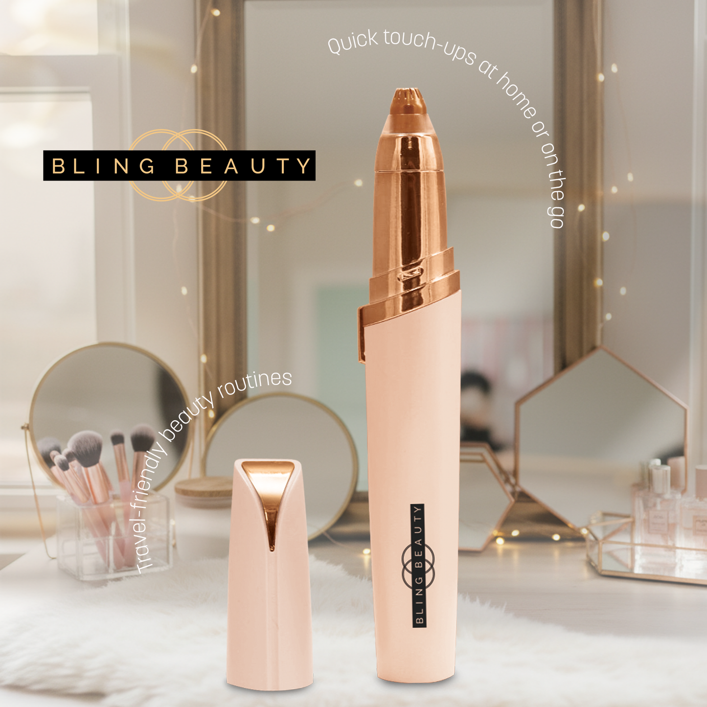 Bling Beauty Electric Eyebrow Trimmer - Fine Hair Shaver