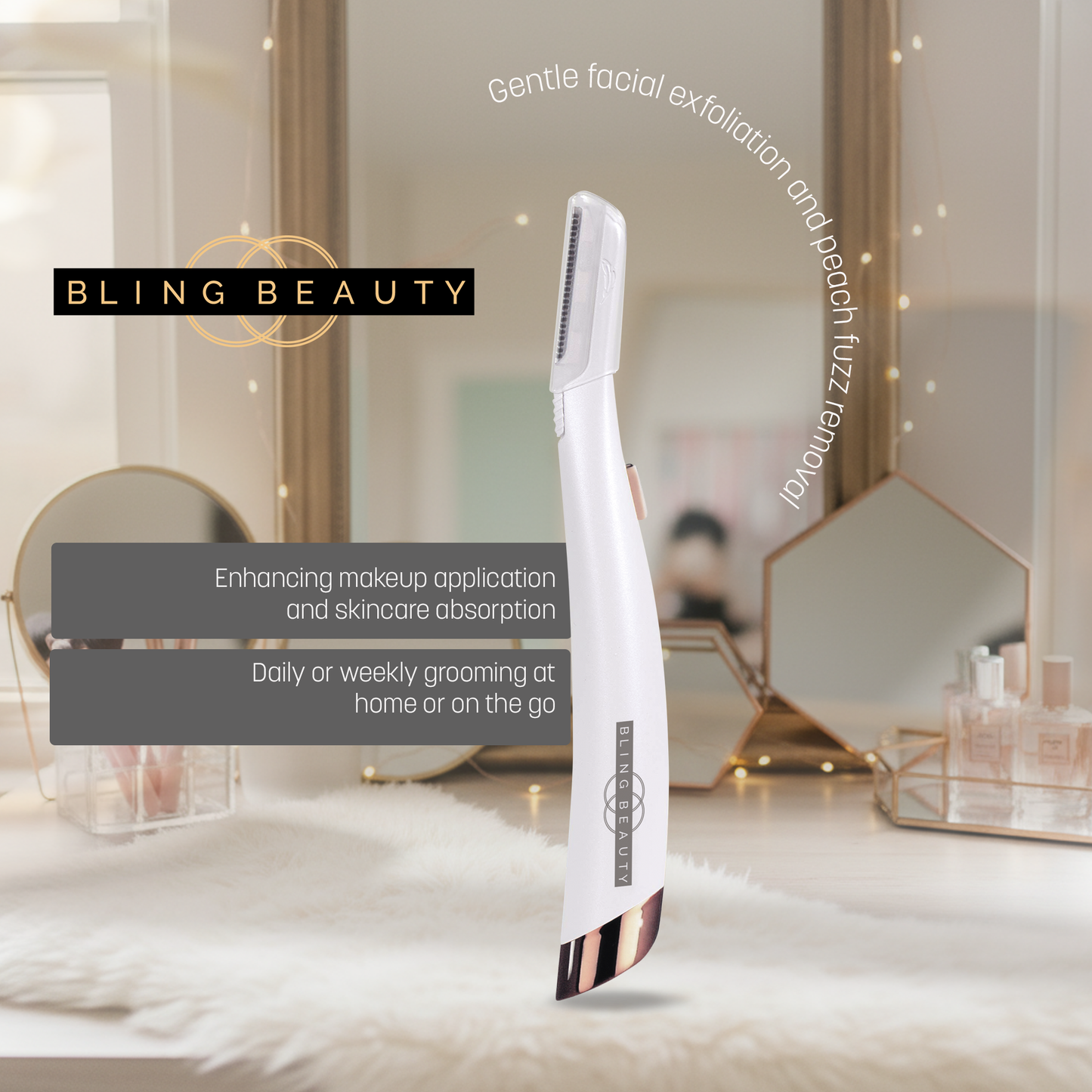 Bling Beauty Dermaplaning Facial Exfoliator