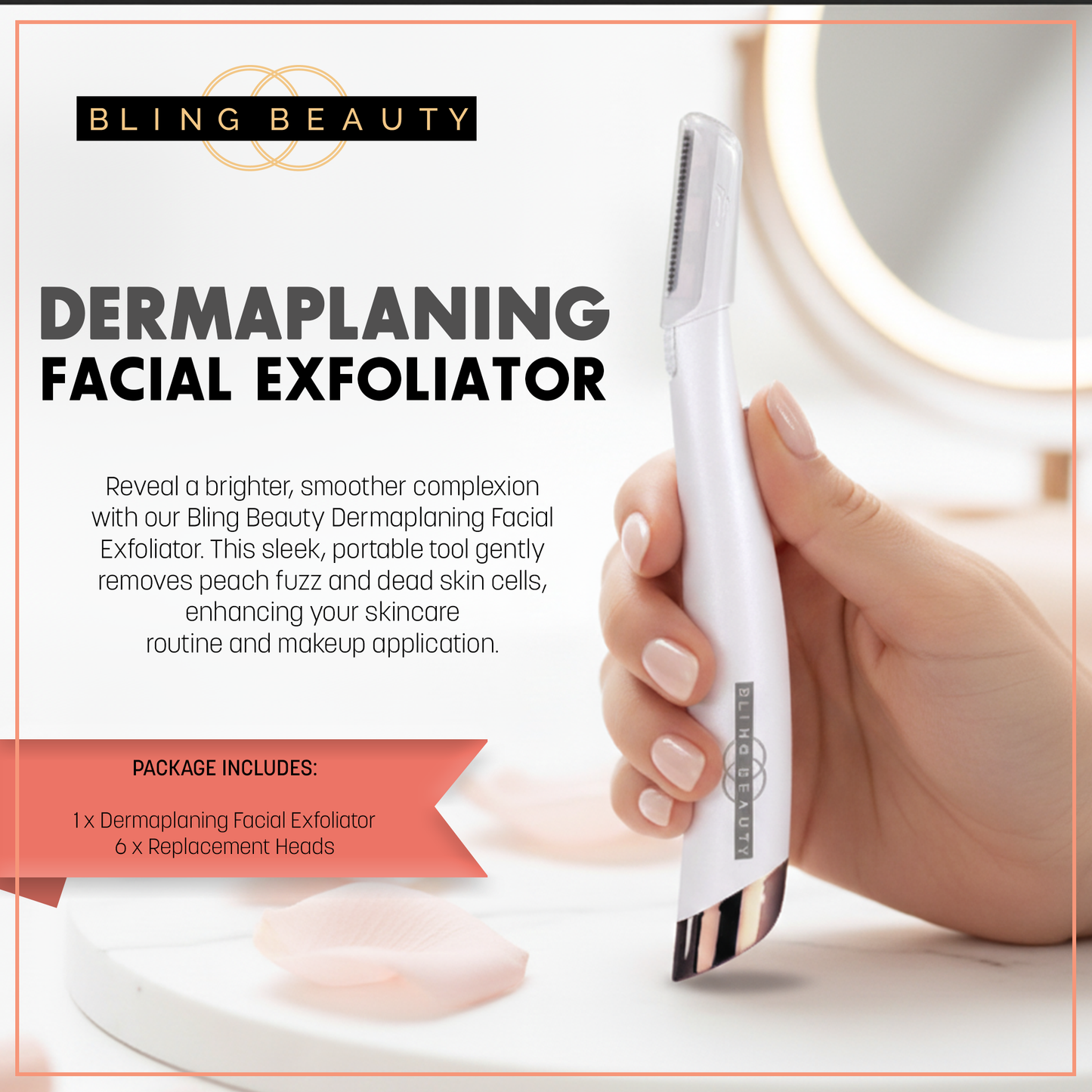 Bling Beauty Dermaplaning Facial Exfoliator
