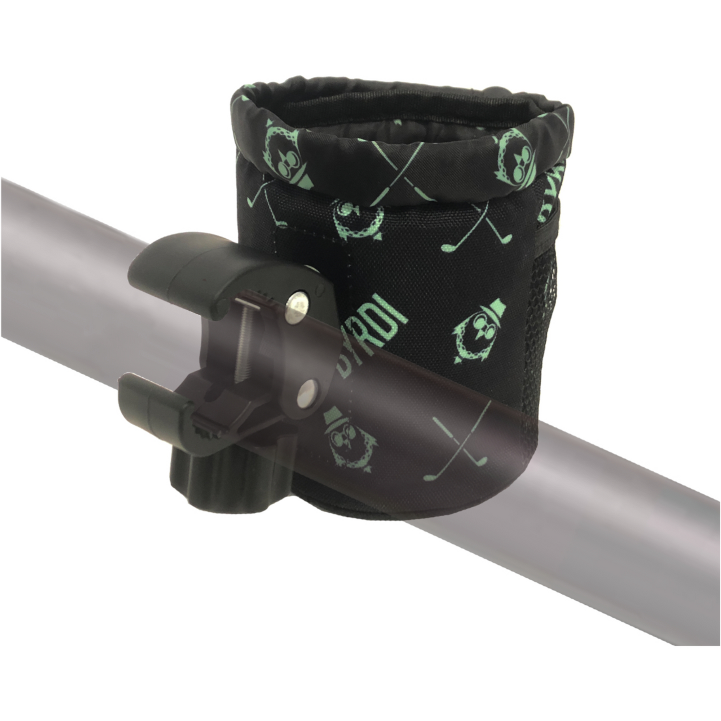 Byrdi Buddy Gold Cart Mount with 360° Rotating Clip