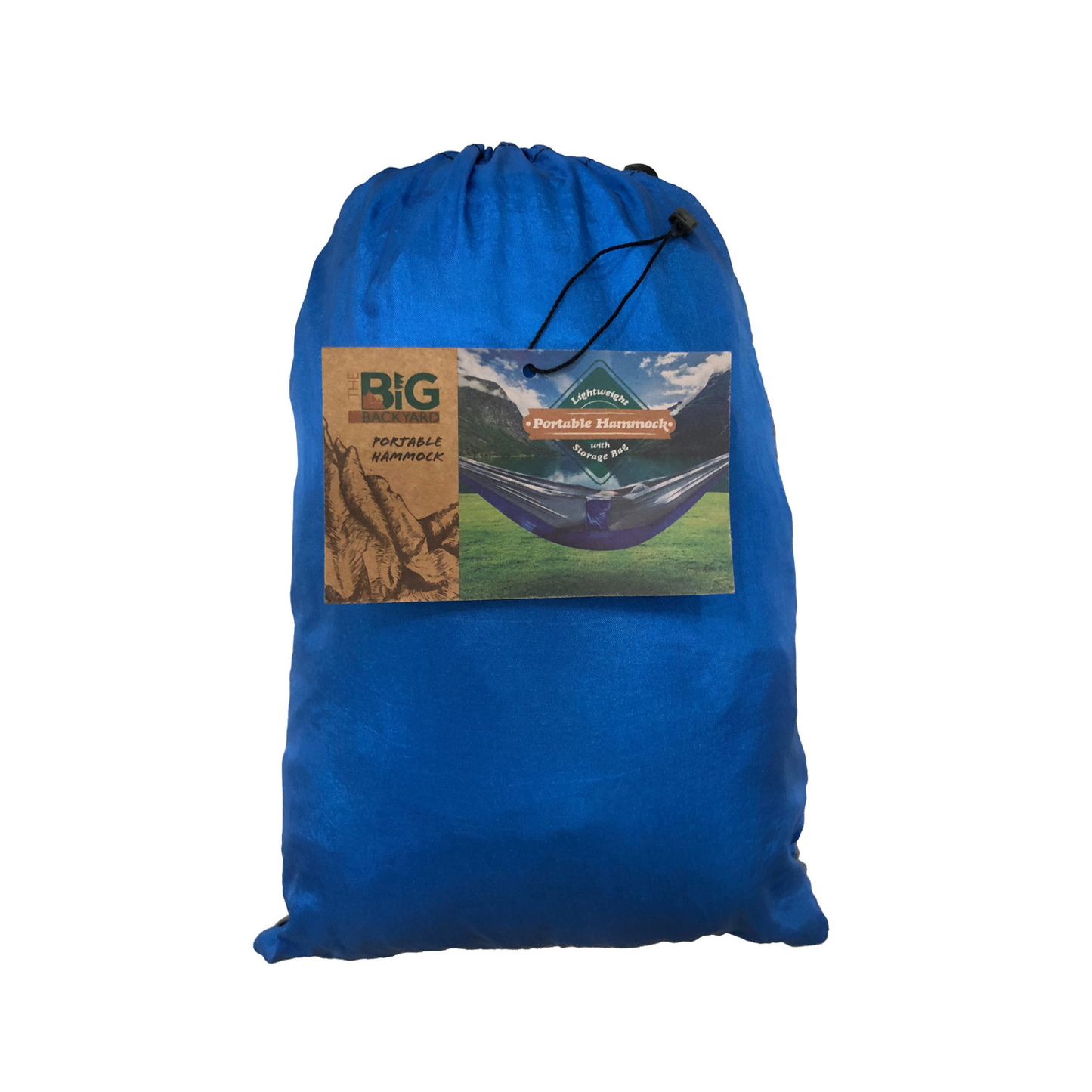 Big Backyard Portable Camping Hammock with Storage Bag - Blue Gray
