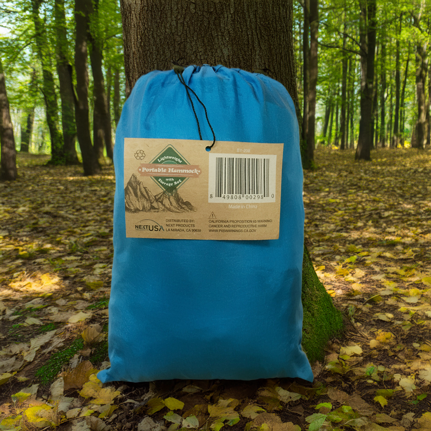 Big Backyard Portable Camping Hammock with Storage Bag - Blue Gray