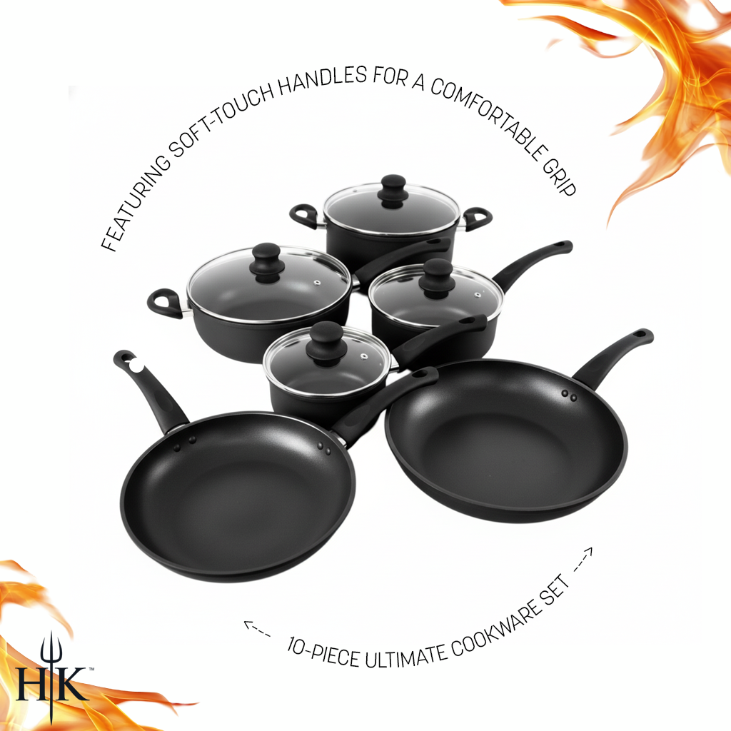Hell's Kitchen 10-Piece Ultimate Cookware Set