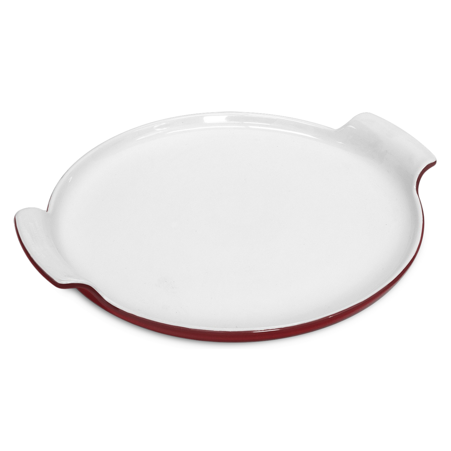 Hell's Kitchen 14-Inch Round Pizza Stone - Red