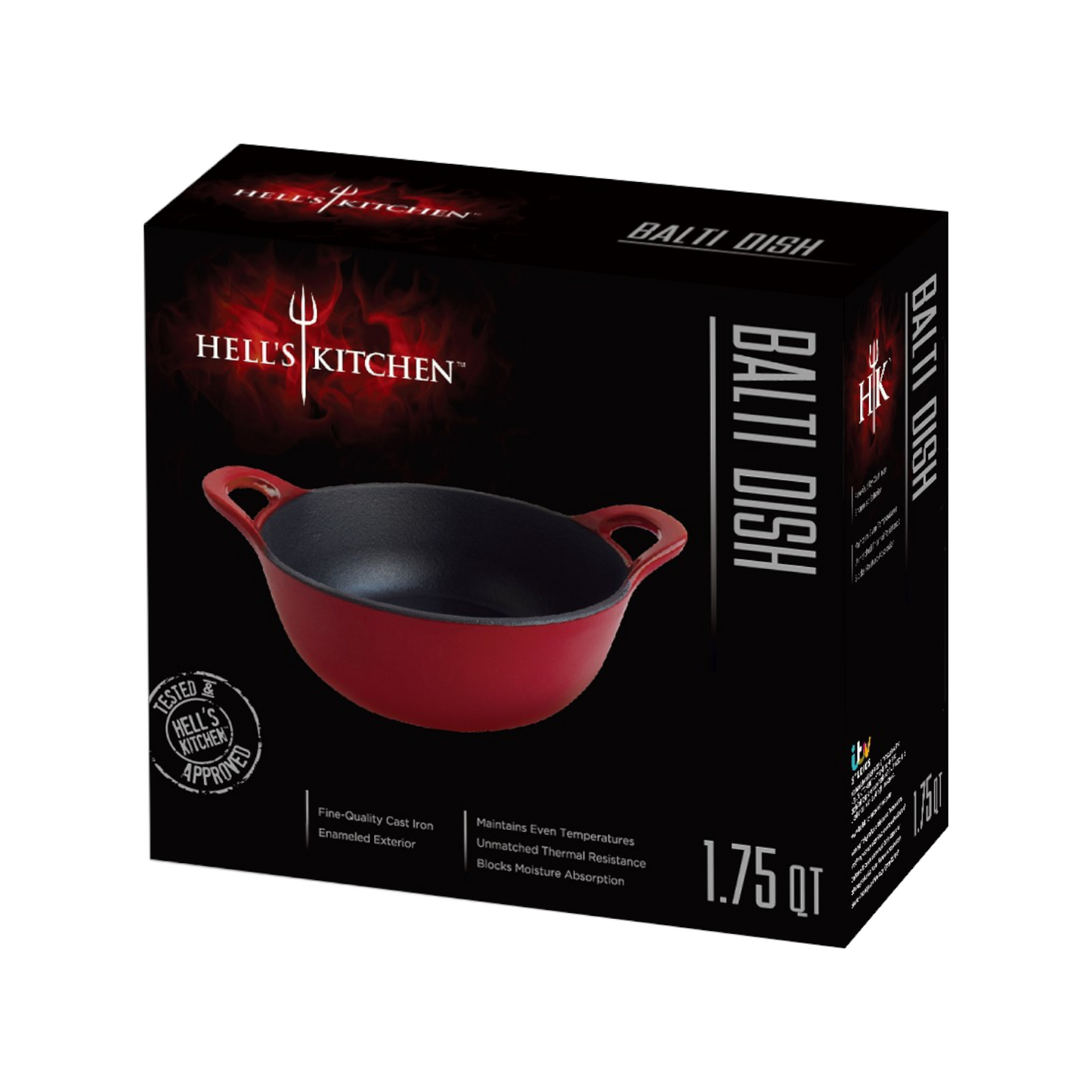 Hell's Kitchen 1.75-Quart Cast Iron Balti Dish