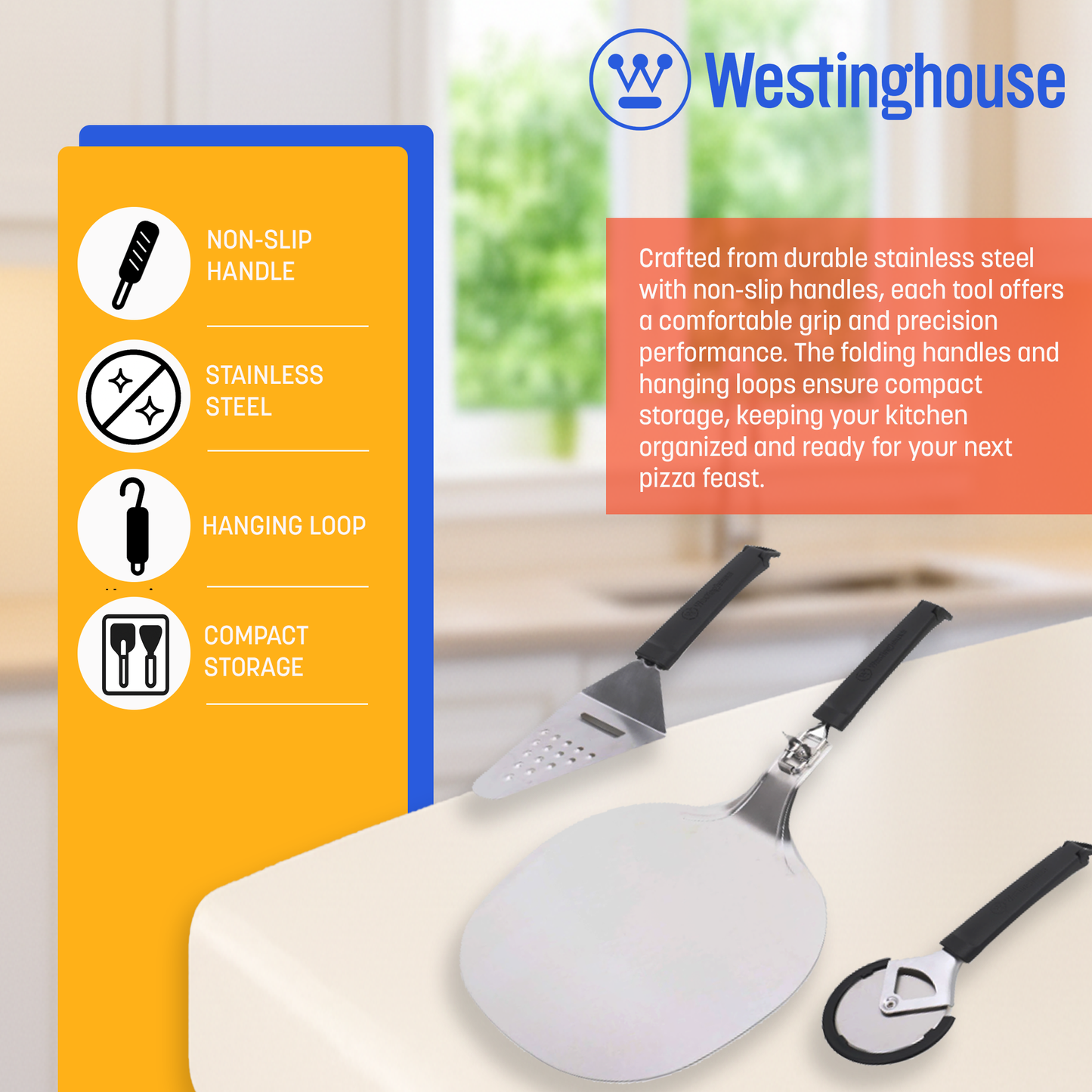 Westinghouse 3-Piece Pizza Tool Set