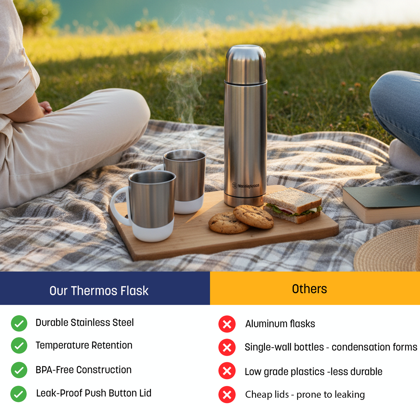 Westinghouse Thermos Flask Gift Set - 5 colors