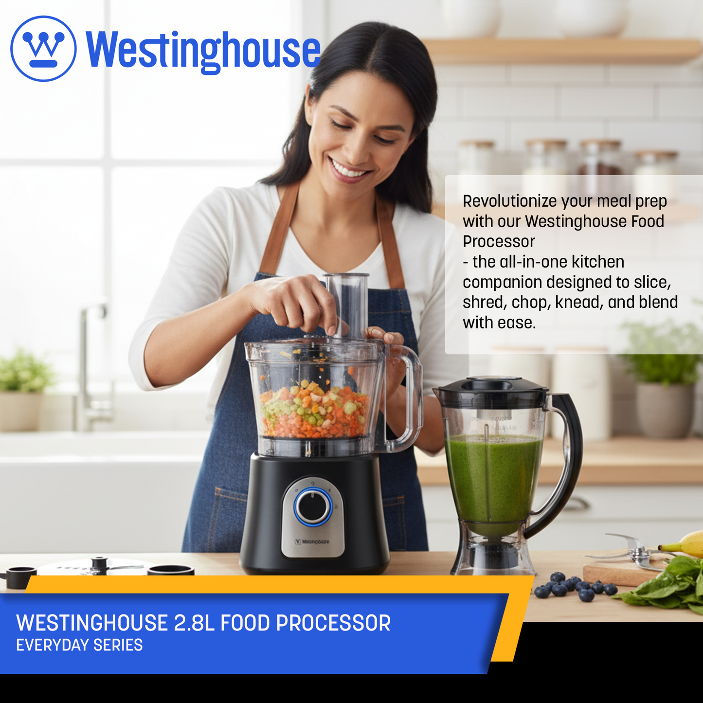 Westinghouse 2.8L Food Processor - Everyday Series