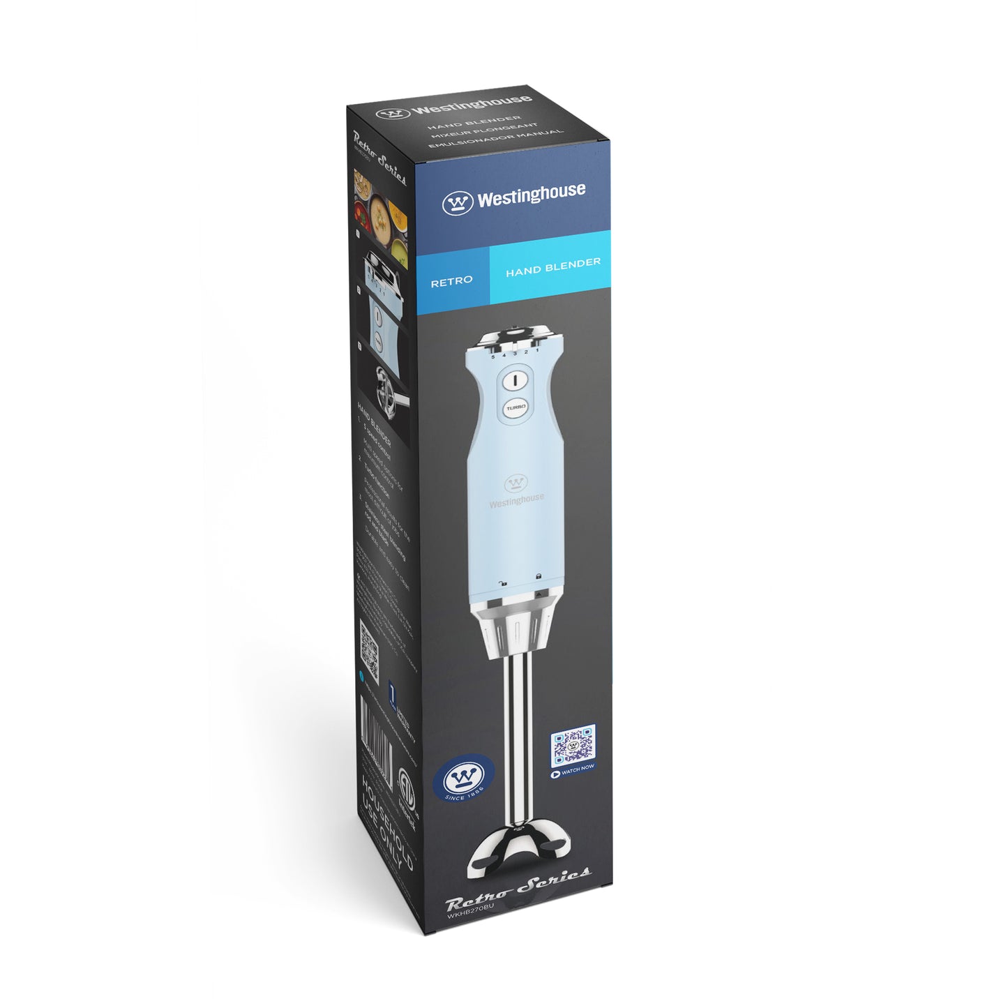 Westinghouse Multi-Speed Immersion Hand Blender - Retro Series, 4 Colors
