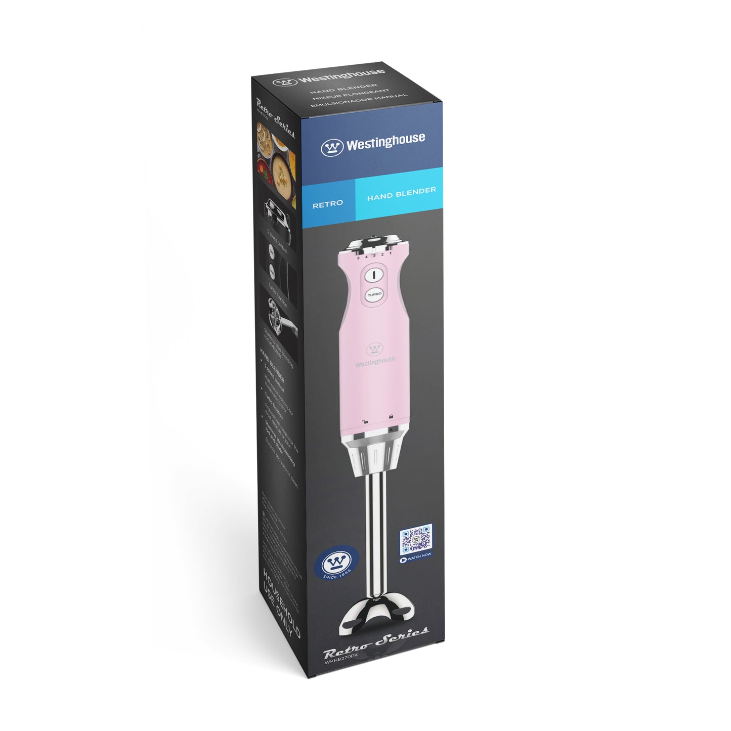 Westinghouse Multi-Speed Immersion Hand Blender - Retro Series, 4 Colors