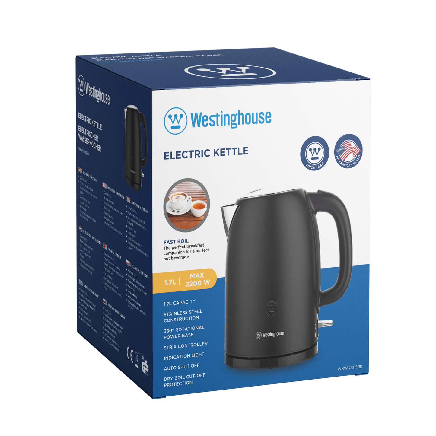 Westinghouse 1.7L Capacity Electric Kettle - Everyday Series