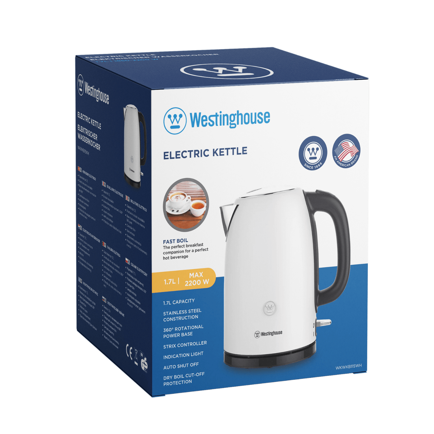 Westinghouse 1.7L Capacity Electric Kettle - Everyday Series