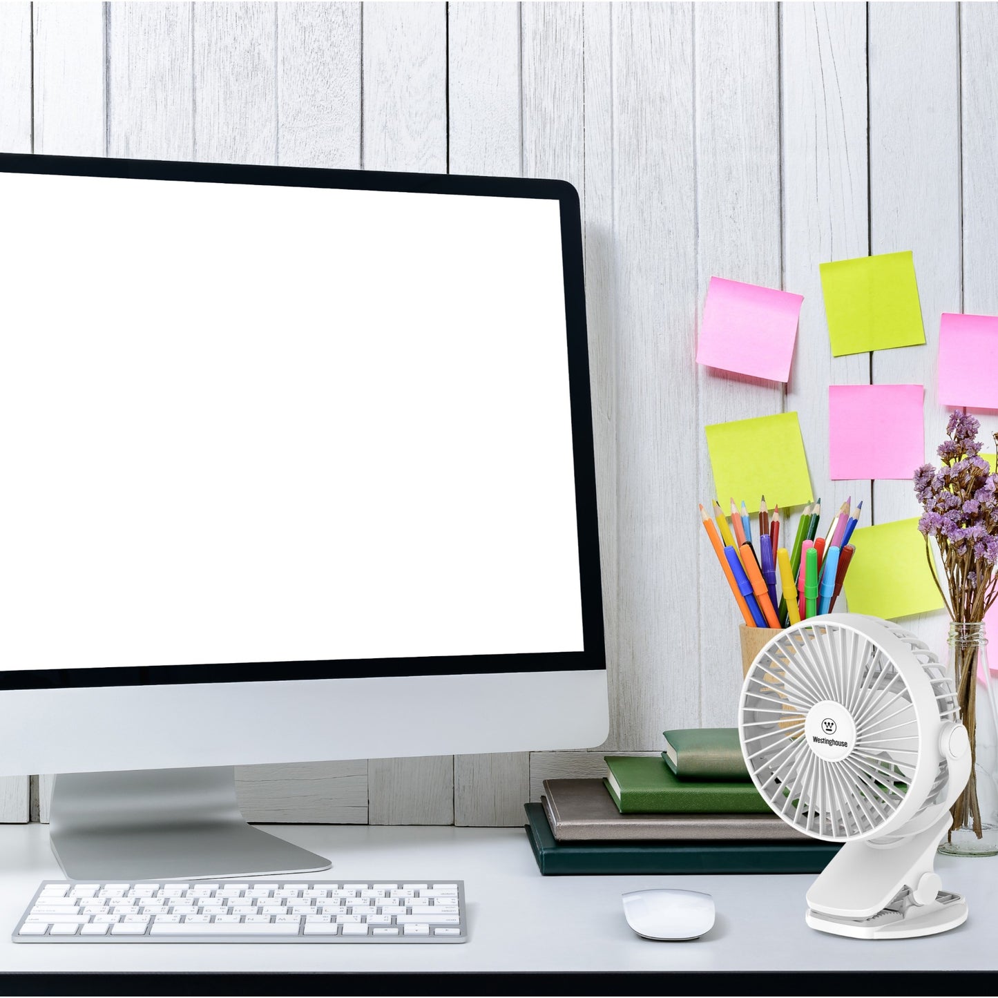 Westinghouse 2-in-1 Rechargeable Clip/Table Fan + Adaptor