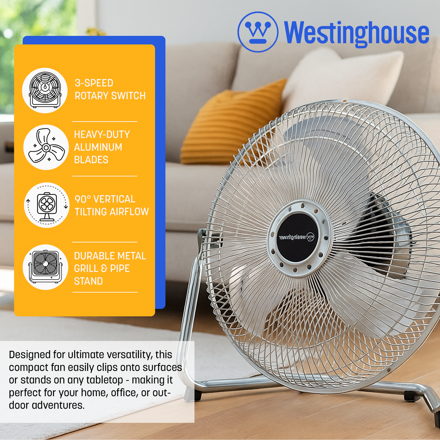 Westinghouse 12-Inch High Velocity Floor Fan