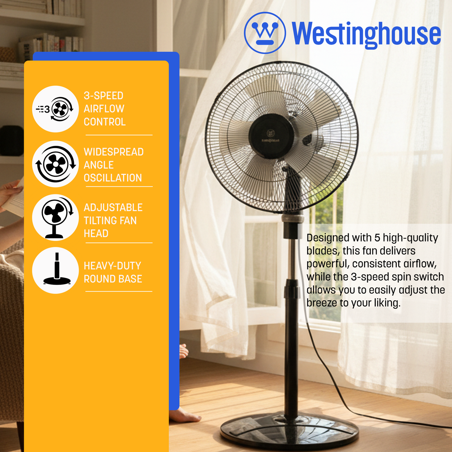 Westinghouse 16-Inch Pedestal Fan