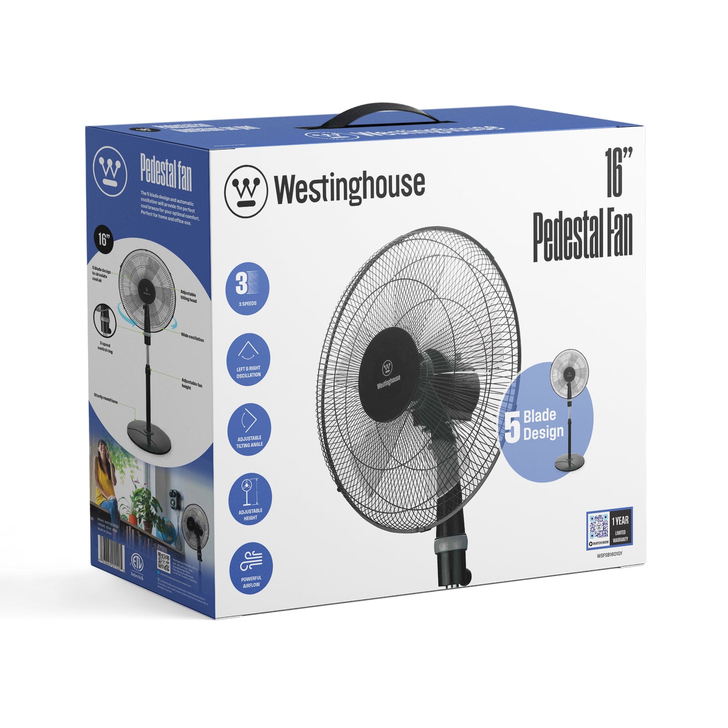 Westinghouse 16-Inch Pedestal Fan
