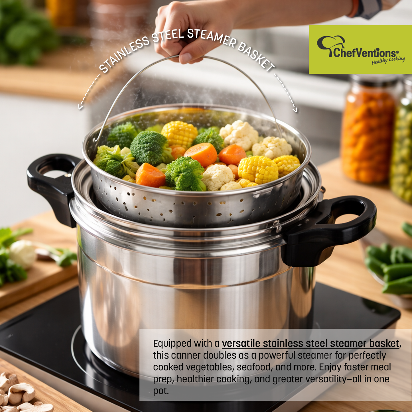 Chefventions 26-Quart Pressure Cooker & Water Bath Canner