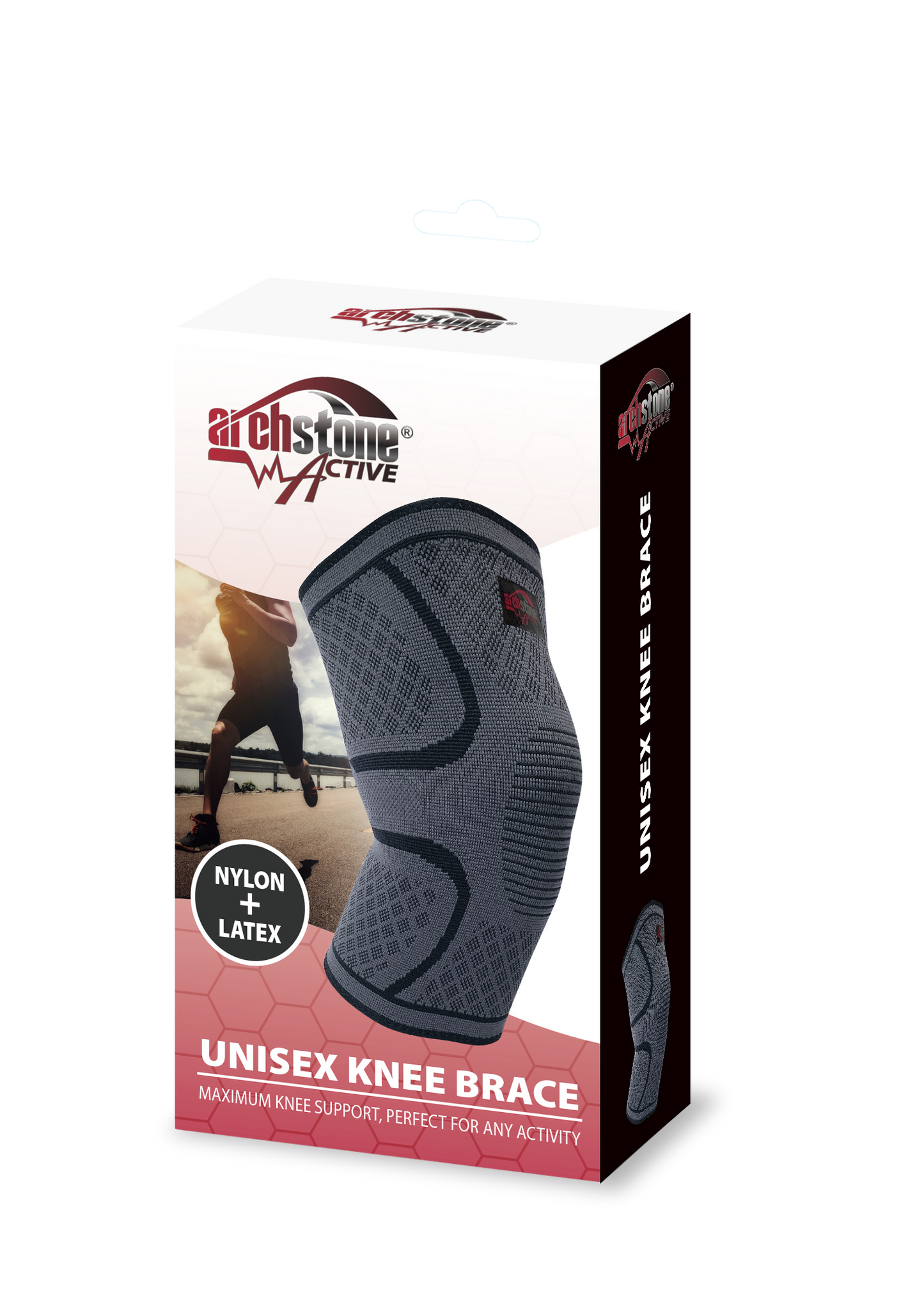 Unisex Knee Brace - 2 pc. Set, Latex Nylon, Leg Compression
