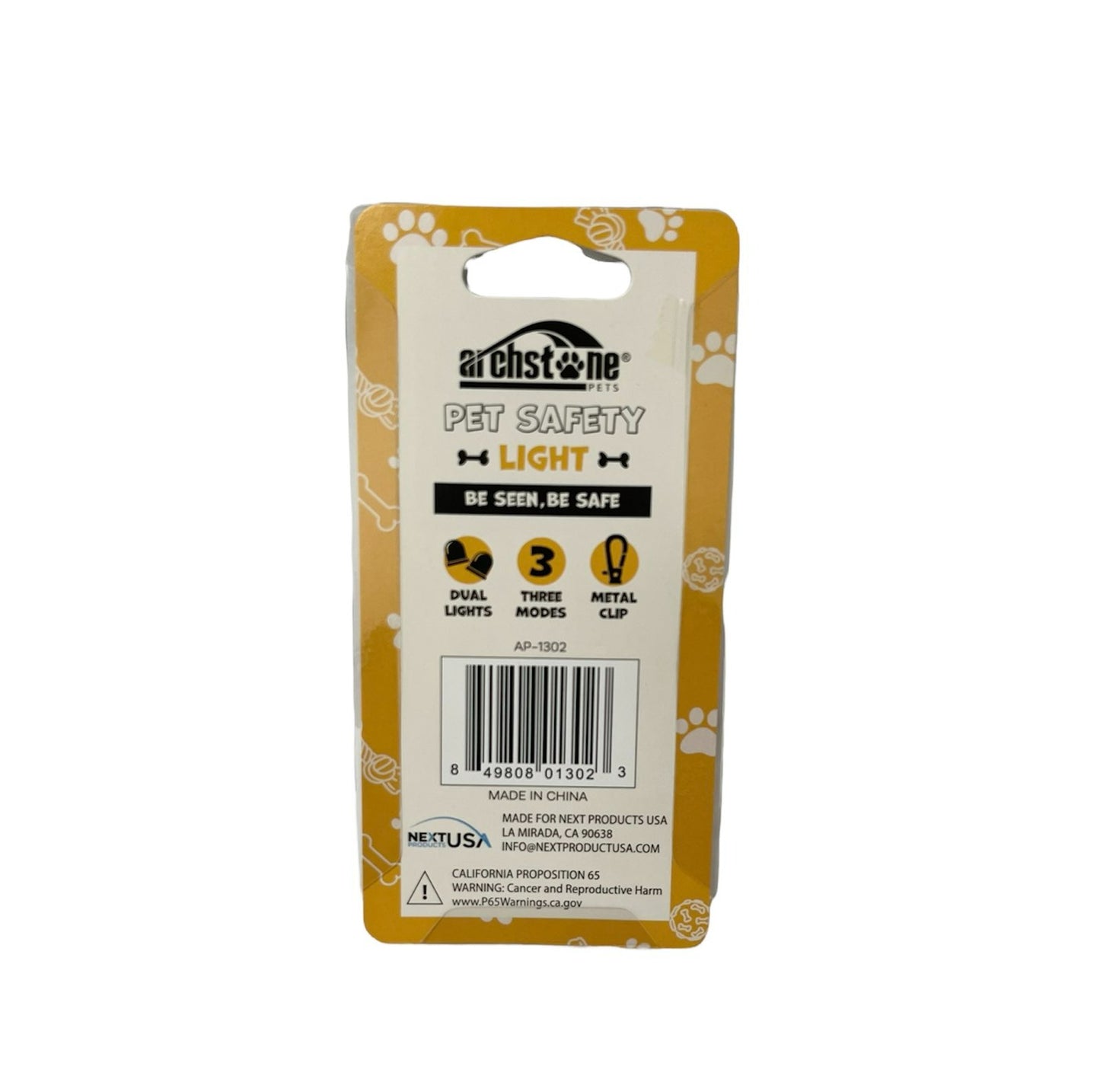 Archstone Pets Safety Light - Flashing Collar Accessory