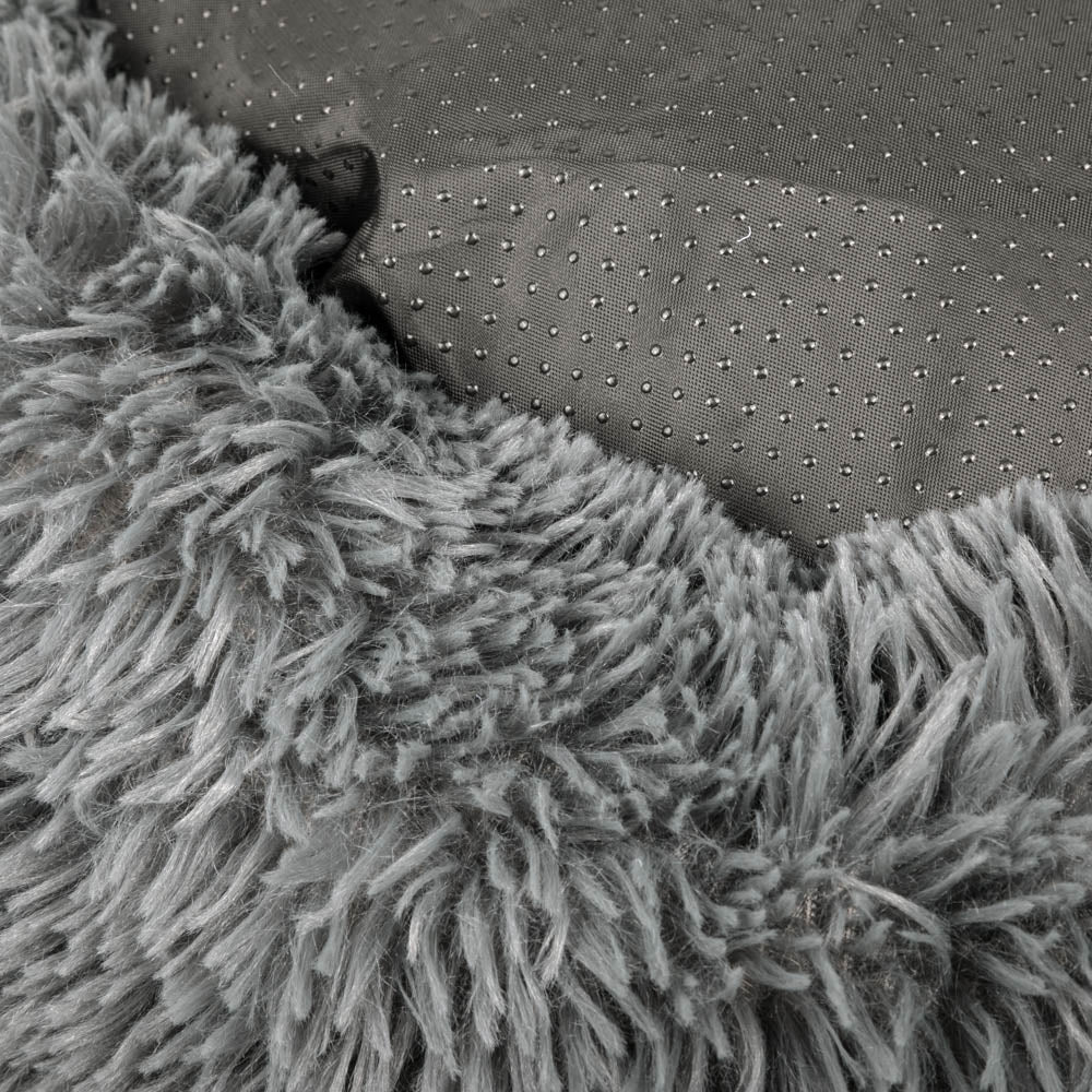 Archstone Pets Donut Bed - Gray, Raised Edges, S M L Sizes