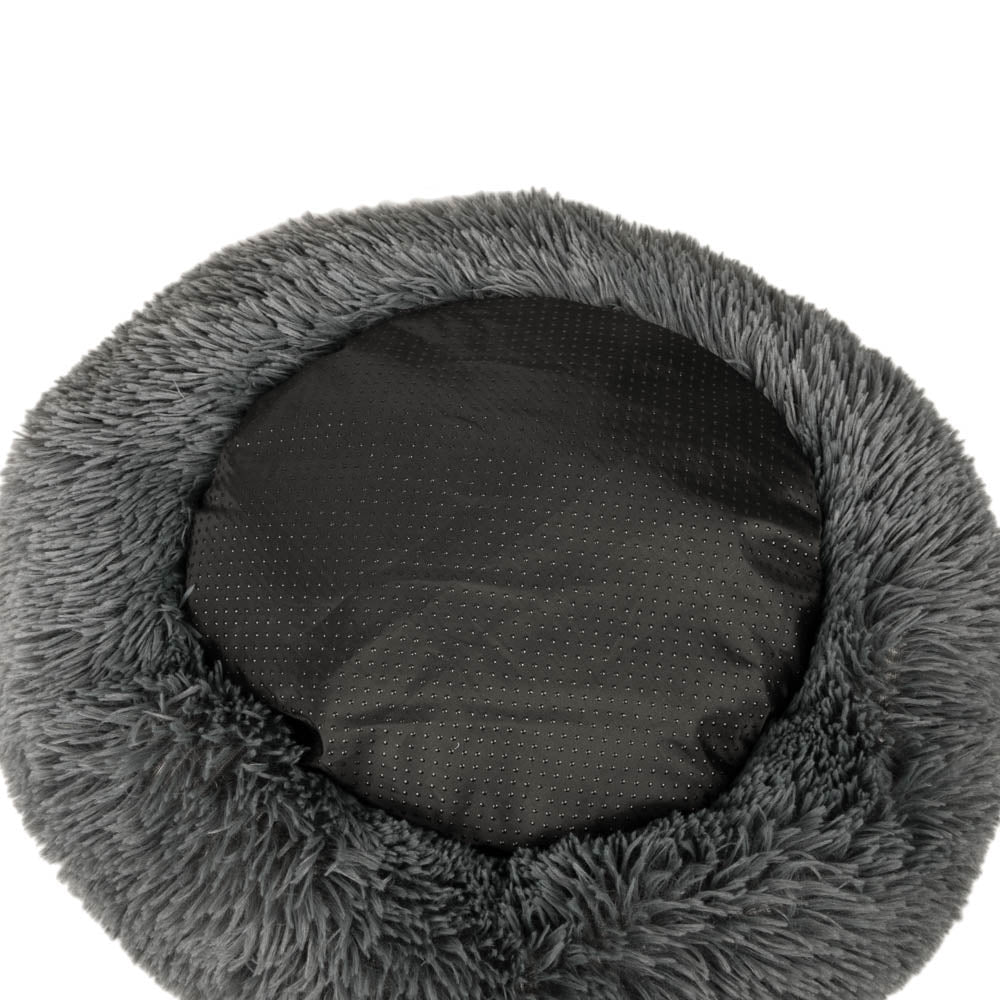 Archstone Pets Donut Bed - Gray, Raised Edges, S M L Sizes