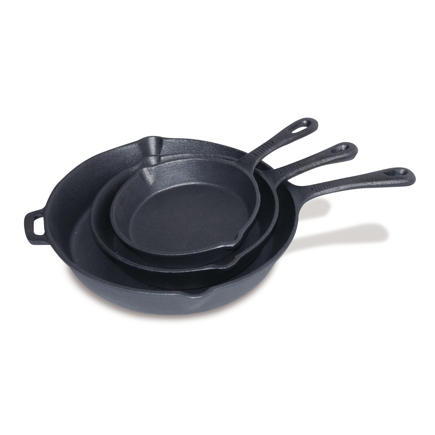 ChefVentions 3-Piece Pre-Seasoned Cast Iron Skillet Set