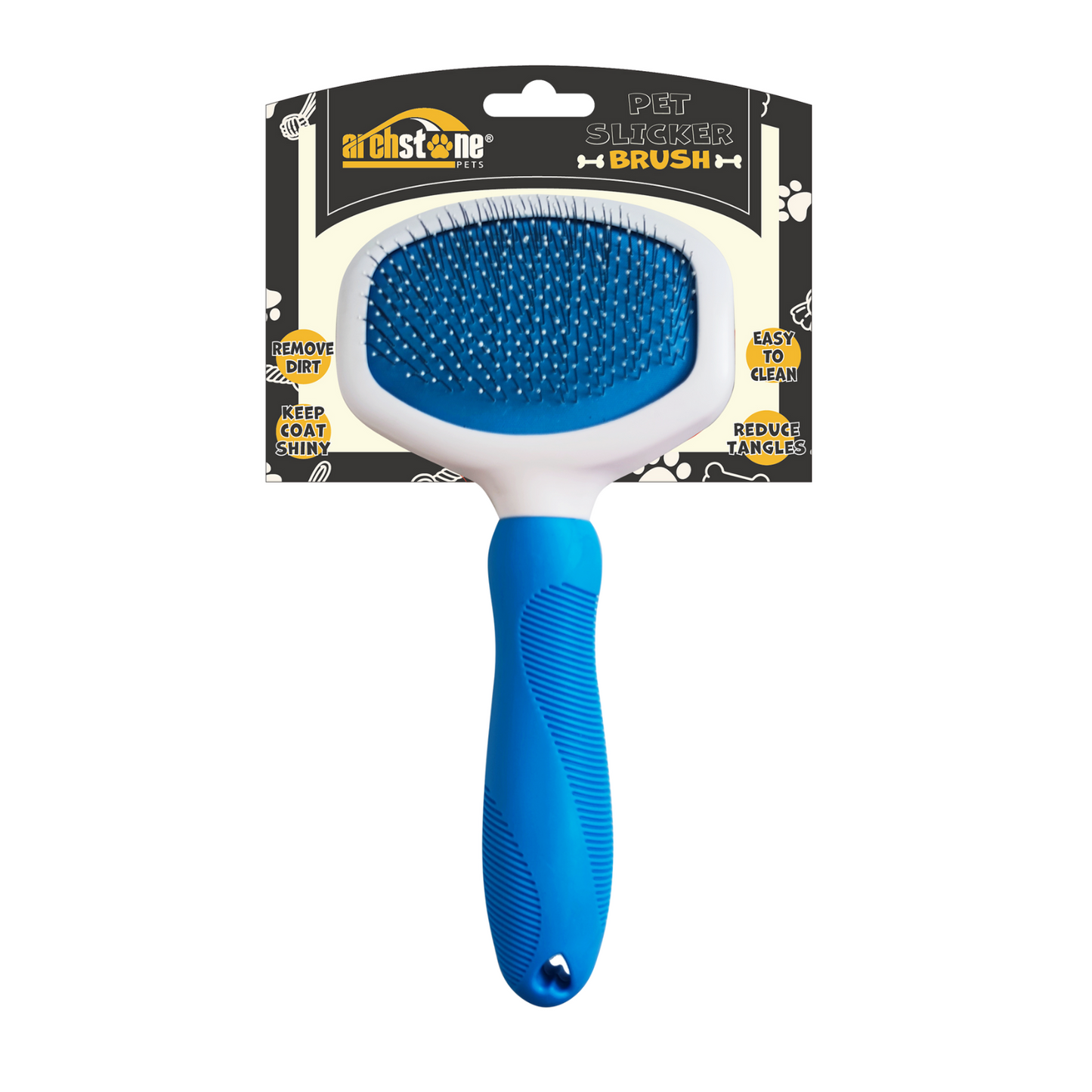 Pet Slicker Brush - Blue