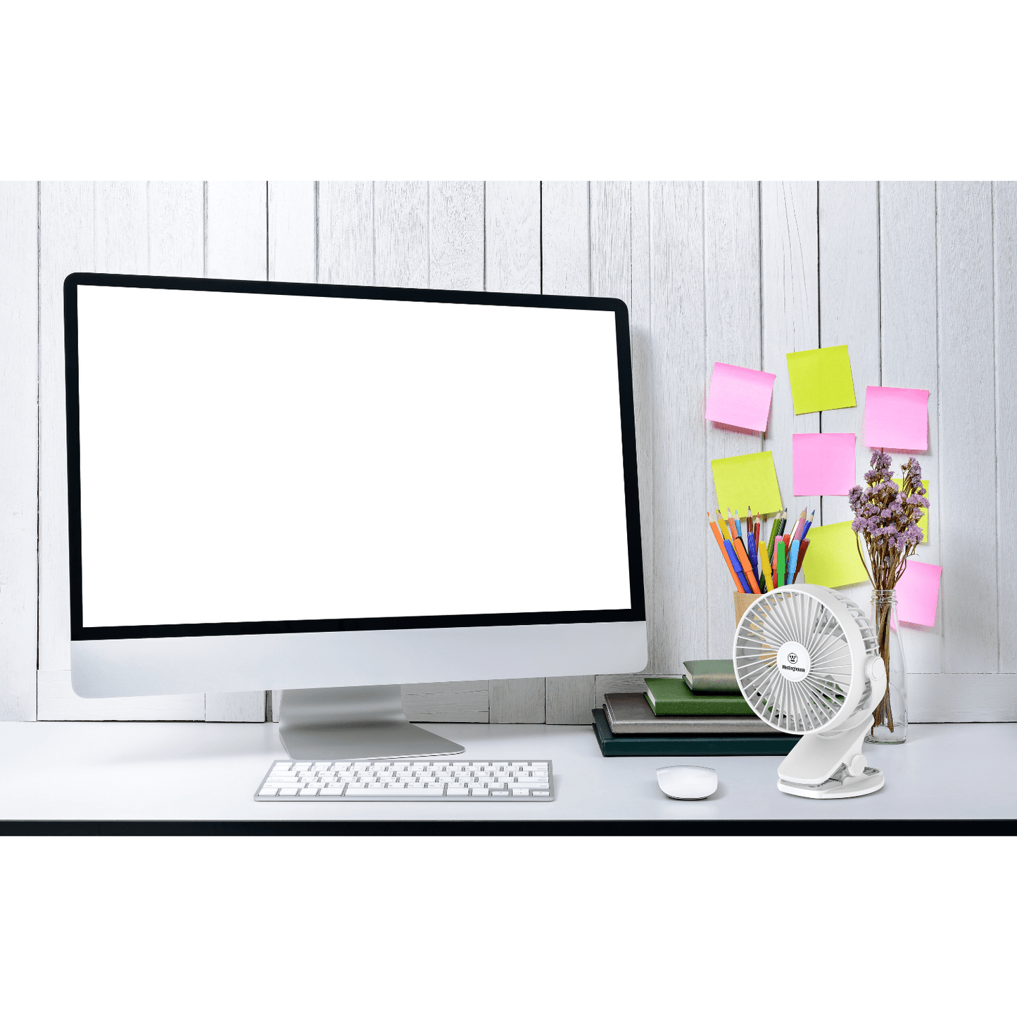 Westinghouse 2-in-1 Rechargeable Clip/Table Fan + Adaptor