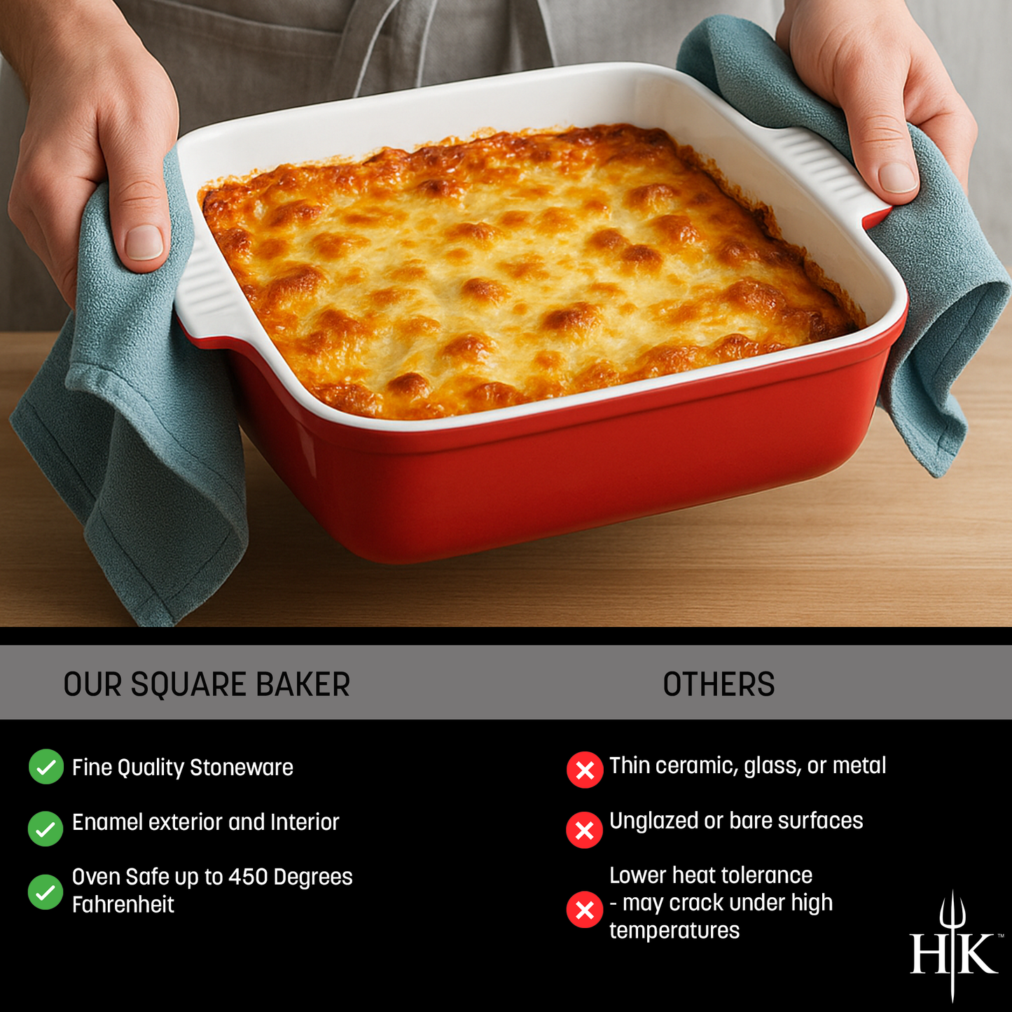 Hell's Kitchen 2.25-Quart Square Baker