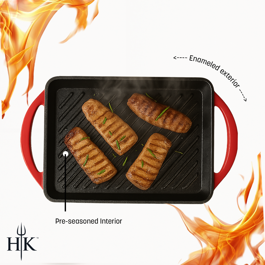 Hell's Kitchen 16-Inch Cast Iron Grill
