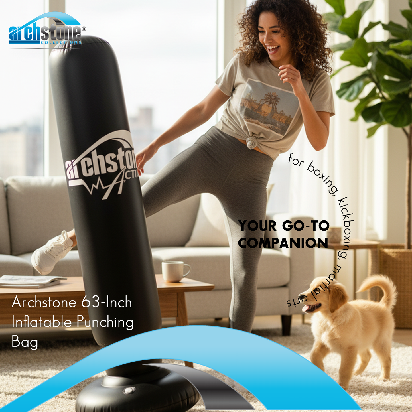 Archstone 63-Inch Inflatable Punching Bag