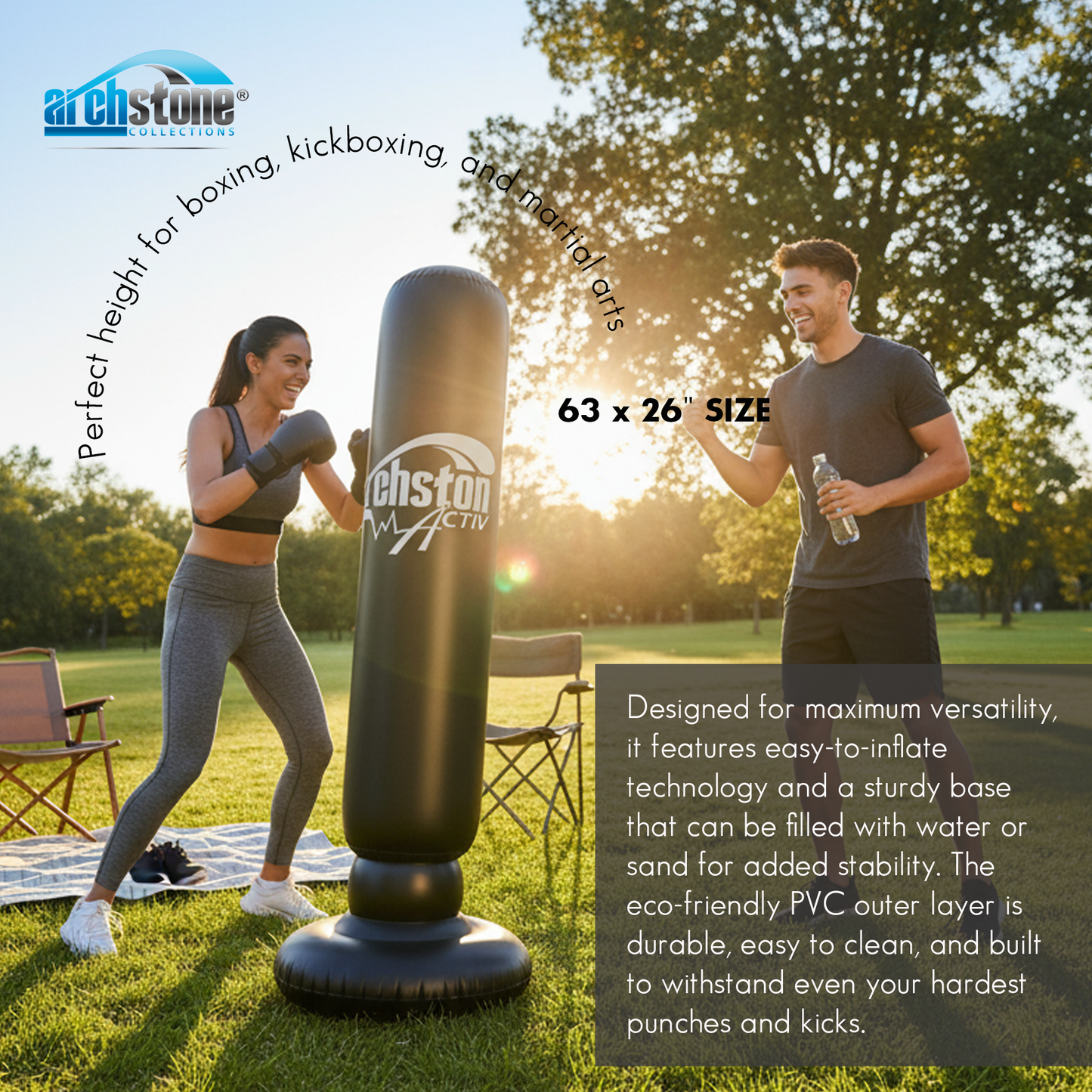 Archstone 63-Inch Inflatable Punching Bag