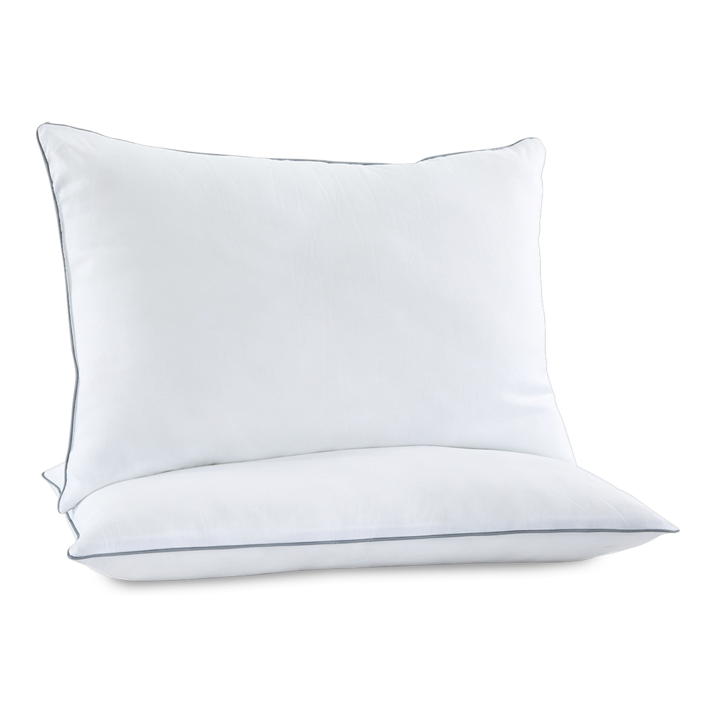 Archstone 2-Piece Queen White Piped Edge Pillow Set - Home Collection