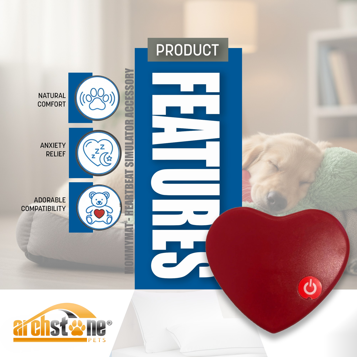 Archstone Pets MommyMat - Heartbeat Simulator Accessory