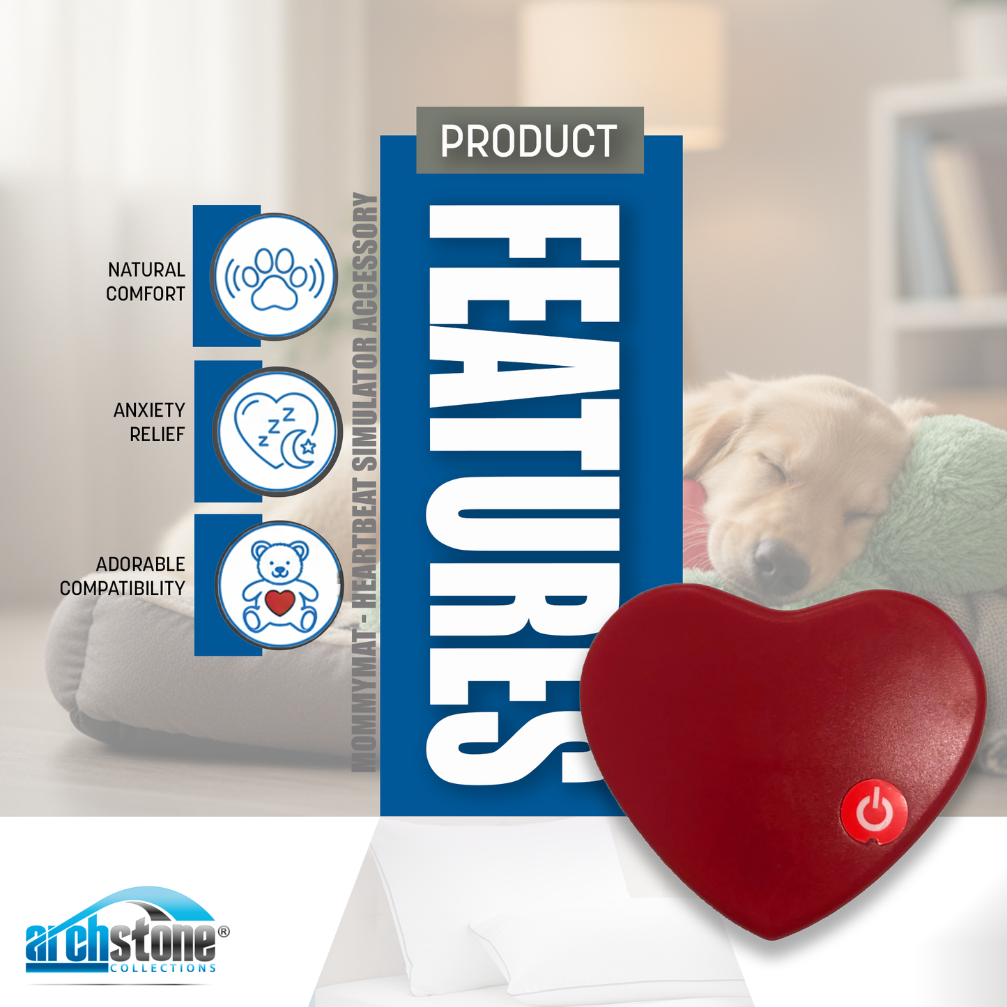 Archstone Pets MommyMat - Heartbeat Simulator Accessory