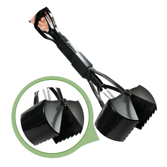 Archstone Pets 24-Inch Pooper Scooper - Black, Long-Handle