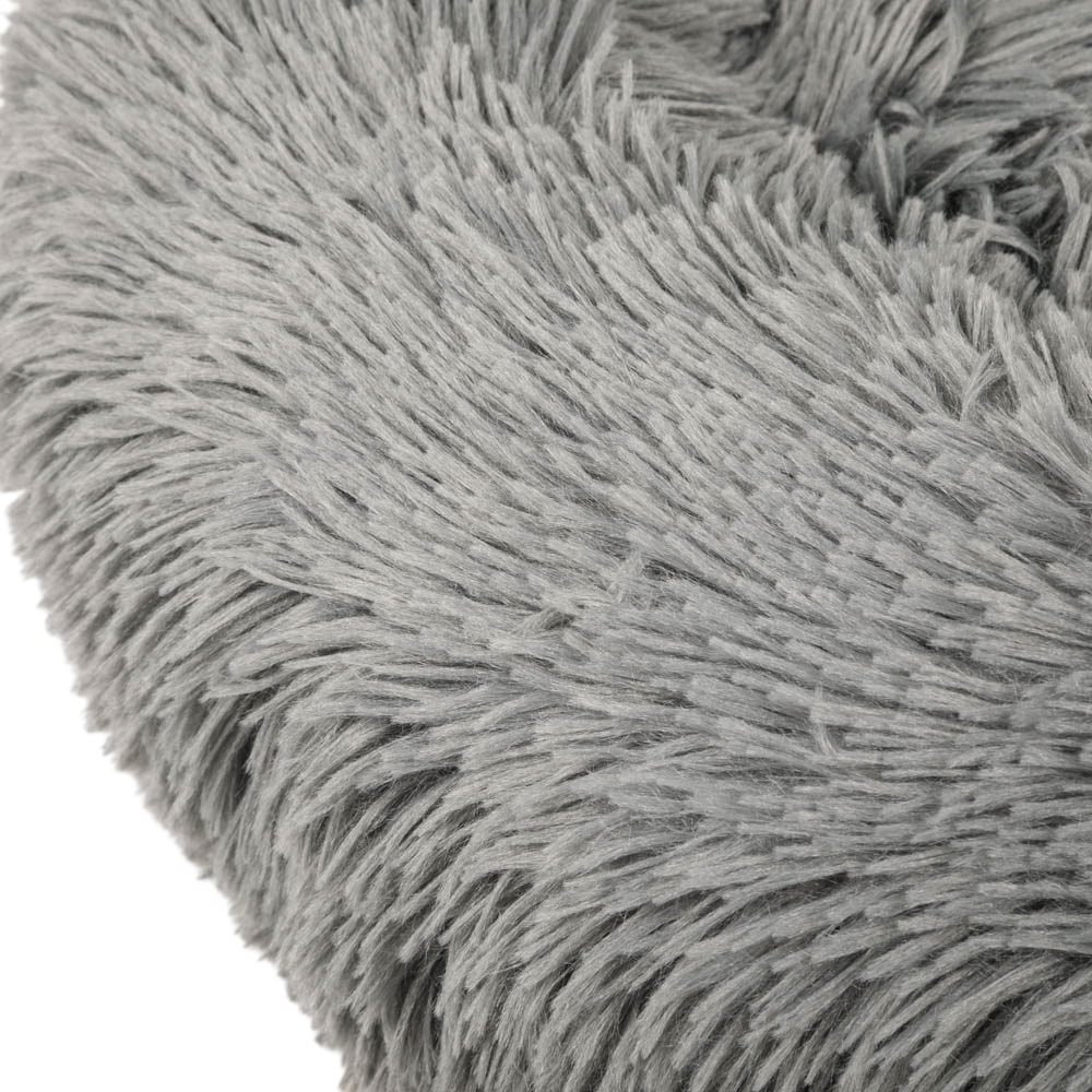 Archstone Pets Donut Bed - Gray, Raised Edges, S M L Sizes