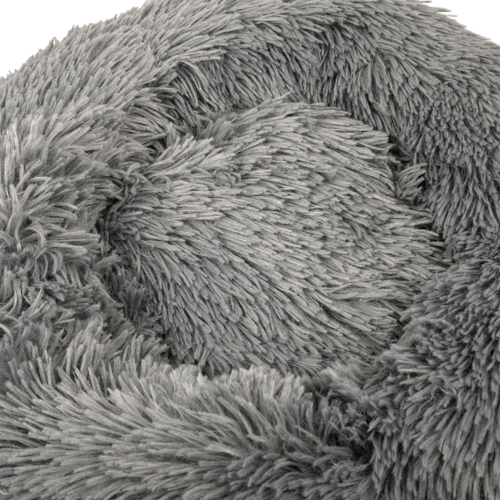 Archstone Pets Donut Bed - Gray, Raised Edges, S M L Sizes