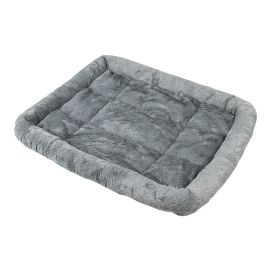 Archstone Pets Flat Bed - Gray, Raised Edges, Crate Bed, S M L Sizes