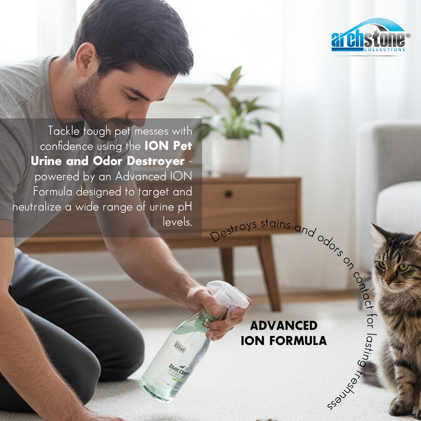 ION Pet 32 Oz Stain and Odor Destroyer - Cool Cucumber