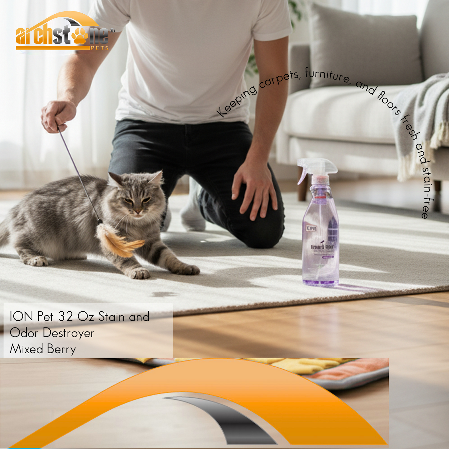 ION Pet 32 Oz Urine and Odor Destroyer - Mixed Berry