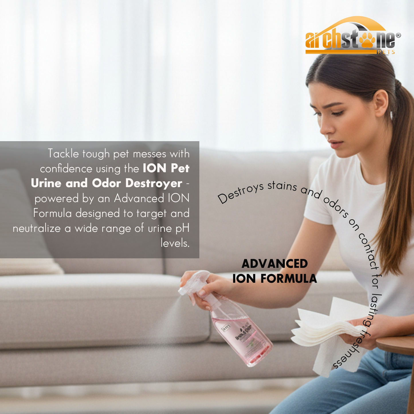 ION Cat 32 Oz Urine and Odor Destroyer - Pomegranate