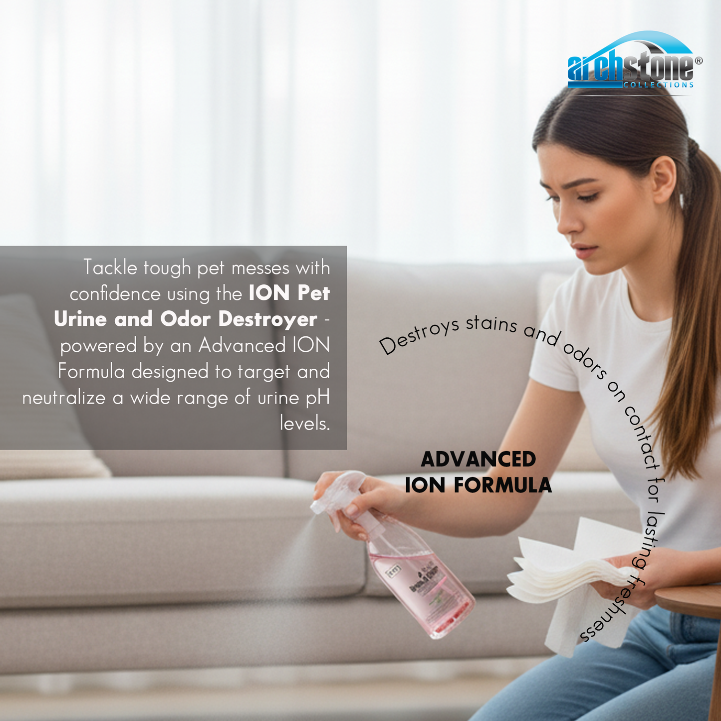 ION Cat 32 Oz Urine and Odor Destroyer - Pomegranate