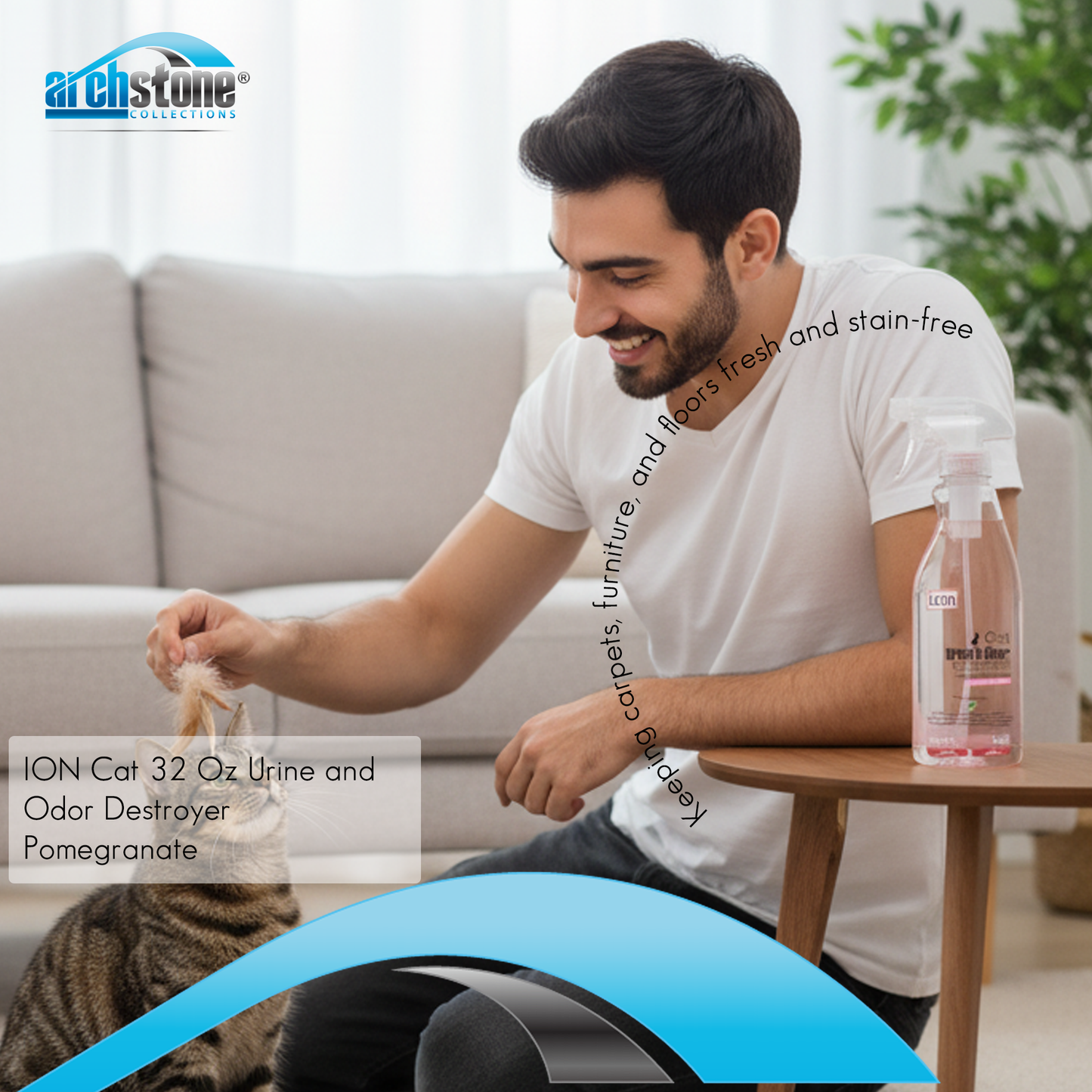 ION Cat 32 Oz Urine and Odor Destroyer - Pomegranate