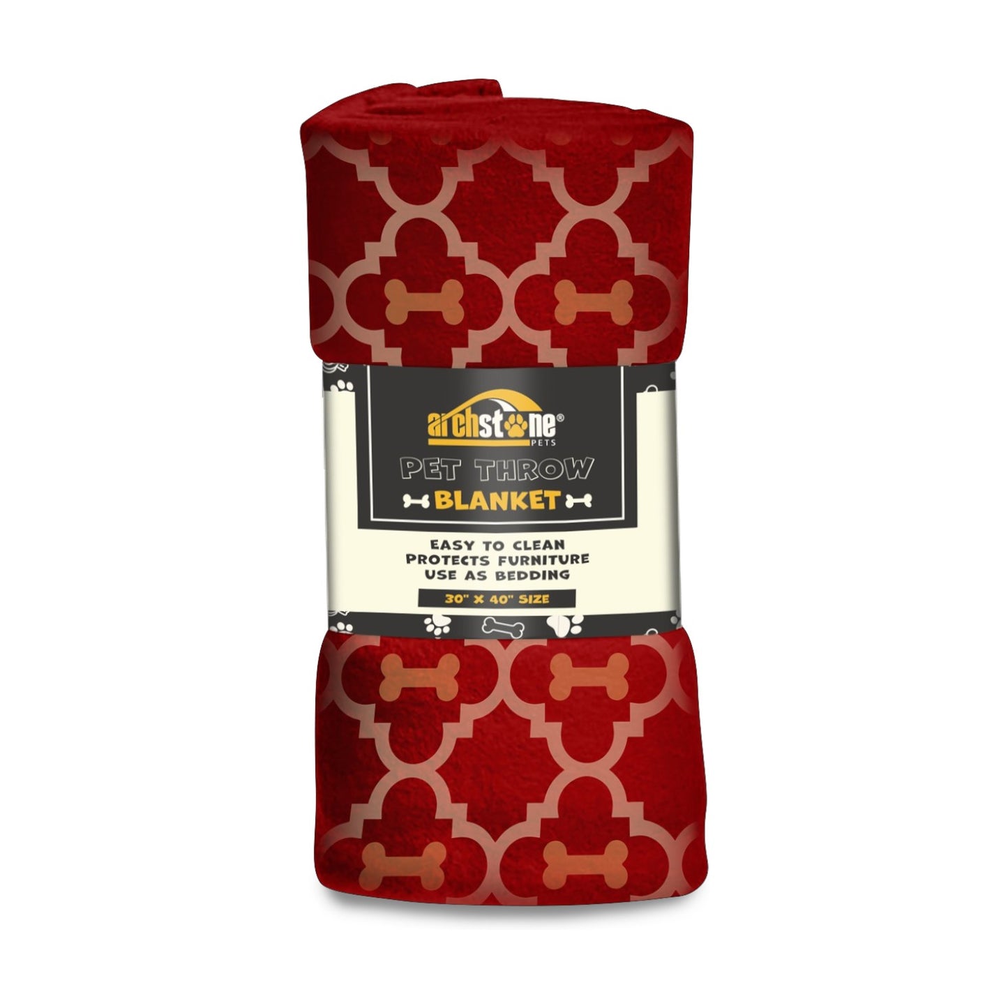 Archstone Pets Throw Blanket - Polar Fleece Polyester Prints