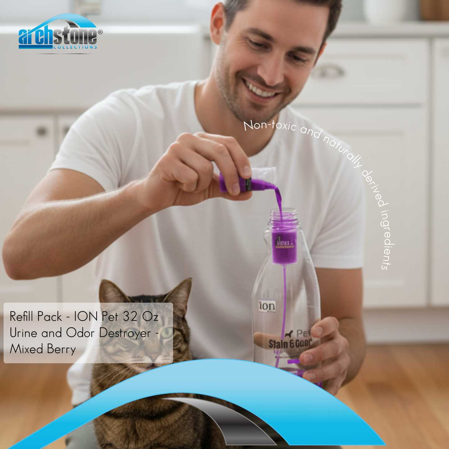 Refill Pack - ION Pet 32 Oz Urine and Odor Destroyer - Mixed Berry